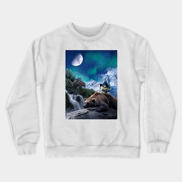 Home Bears Crewneck Sweatshirt by Jendi Art